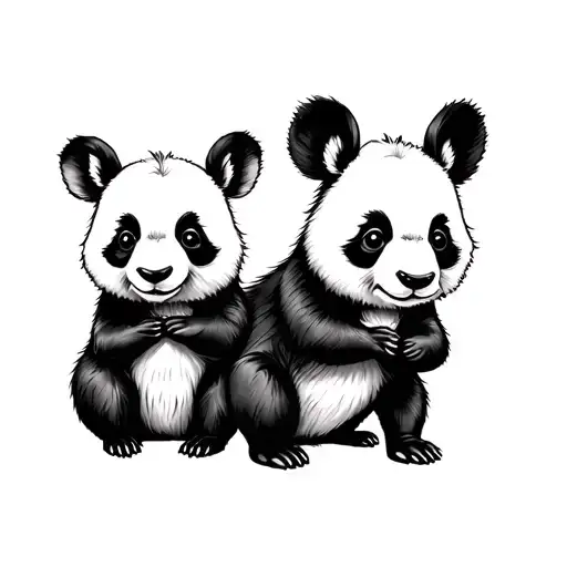 Panda Kangaroo Infinity Of Love