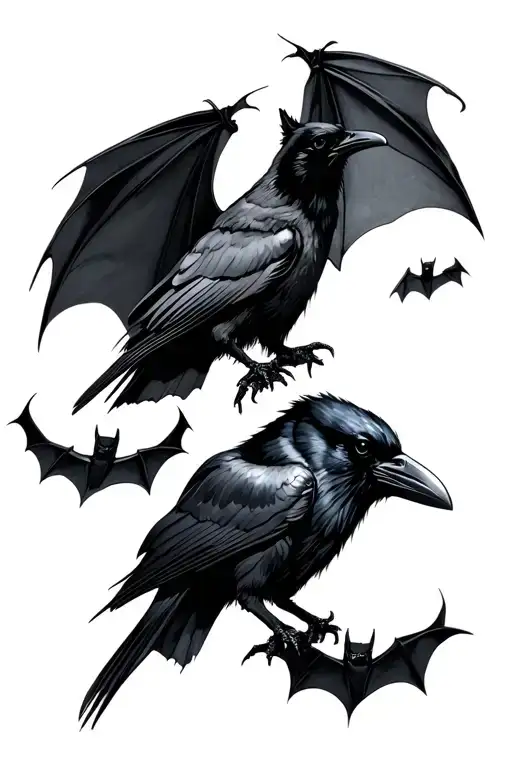 Bats And A Raven