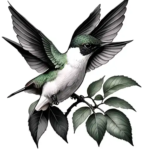 Anna Apple Tree Hummingbird