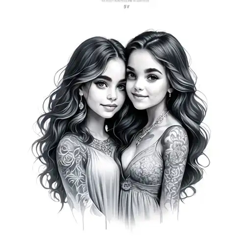 Matching Mum And Daughter