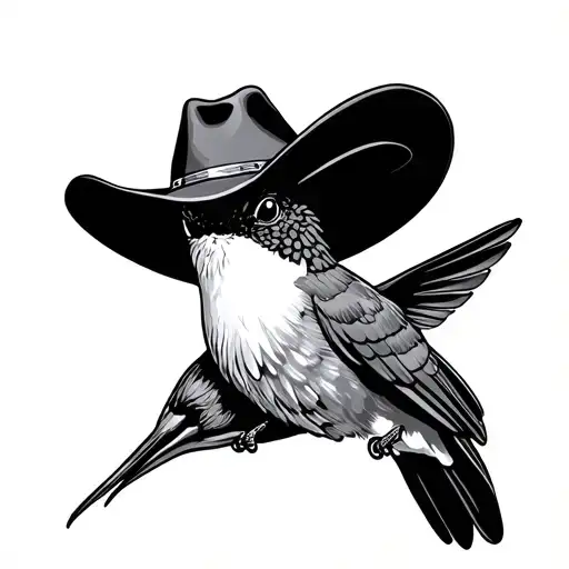 Hummingbird With A Cowboy Hat