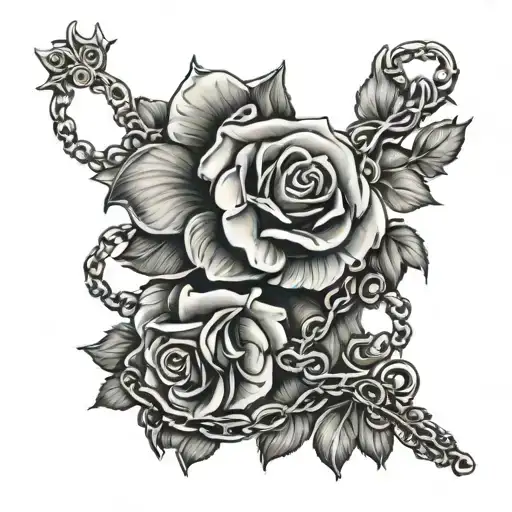 Combine A Rosary With A Delicate Rose Vine Wrapping Around It