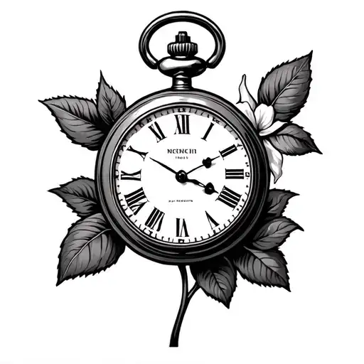 Pocket Watch Rose Gardenia