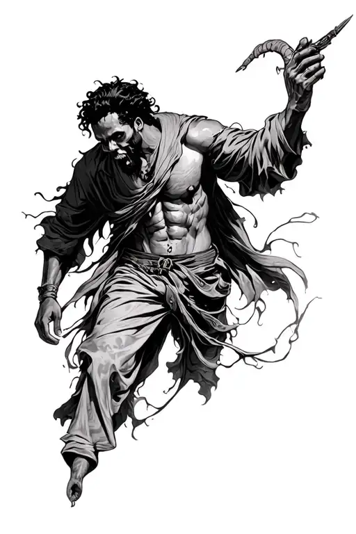 Black Man I Walk Through The Valley Of The Shadow Of Death