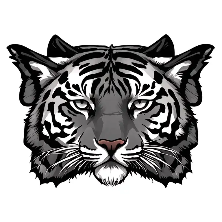 Butter Fly With Tiger Face