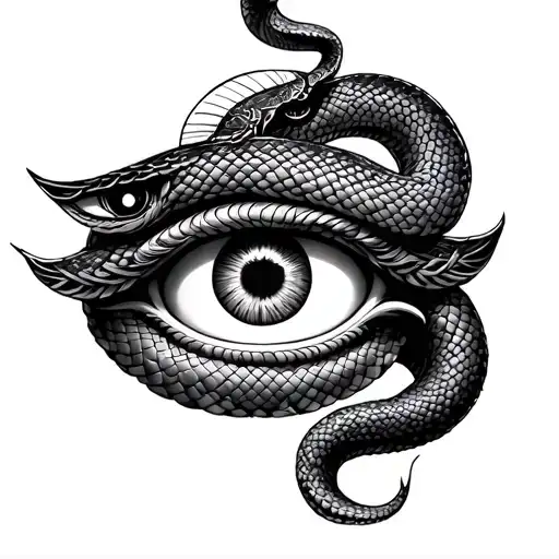 Shiva Third Eye & Snake Coiled