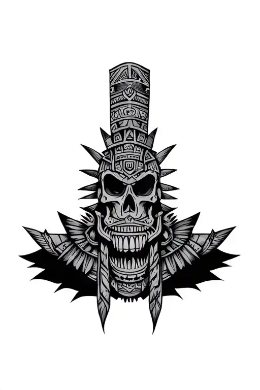 Aztec Death Chest Plate