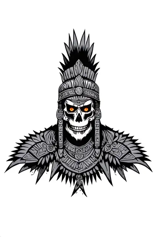 Aztec Death Warrior
