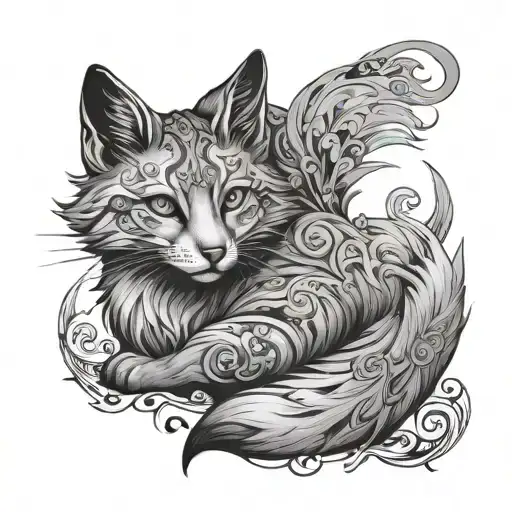 Tatto To Represent Your Therian Identity As A Cat And Fox Therian