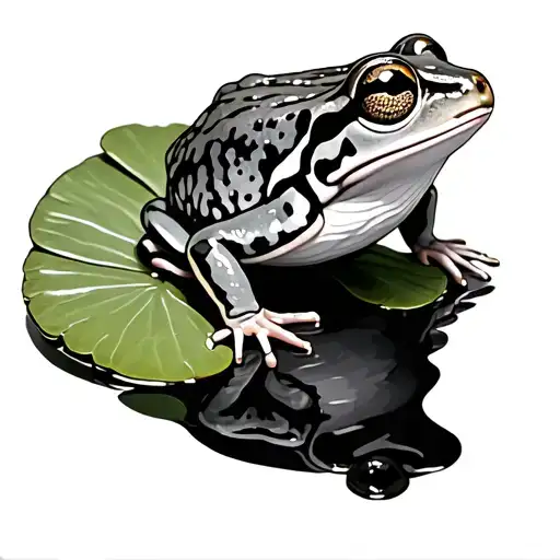 Frog On Lily Pad