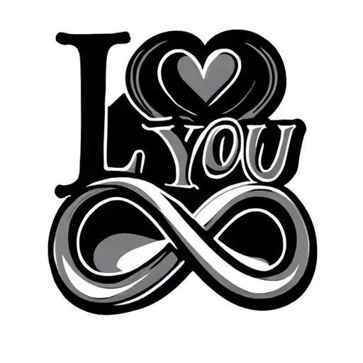 Star Wars Inspired I Love You Infinity Symbol