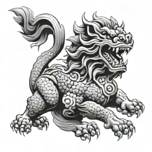 Foo Dog Flying