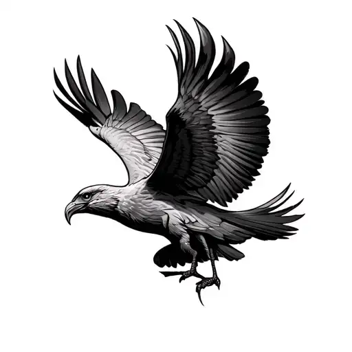 Realism Liver Bird Soaring
