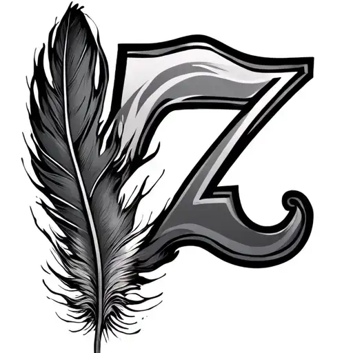 Number Seven And A Feather