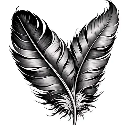 Feather Band Around Calf