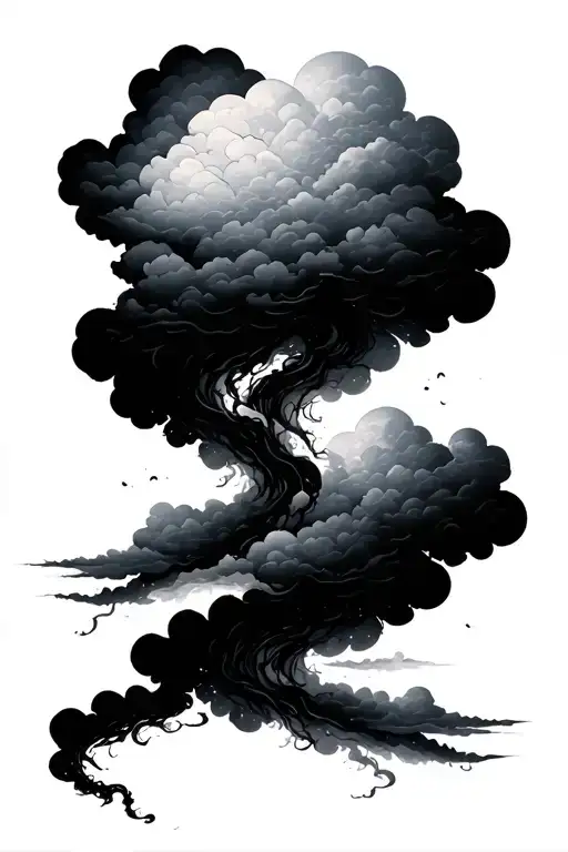 Cloud Drawing Design Background