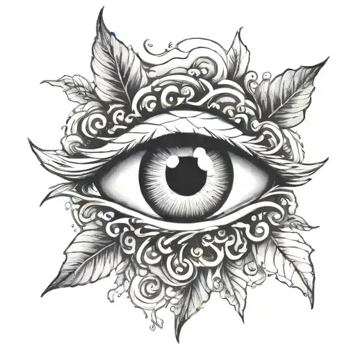 Cloud Eye Inside Symbolizing Growth