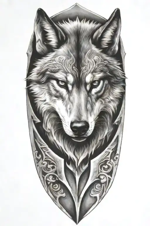 Armor Fading Into A Wolf