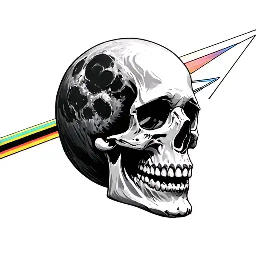 Skull Dark Side Of The Moon