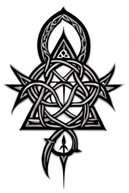 Greek Mythology Inspired Celtic Wiccan An Tri Force