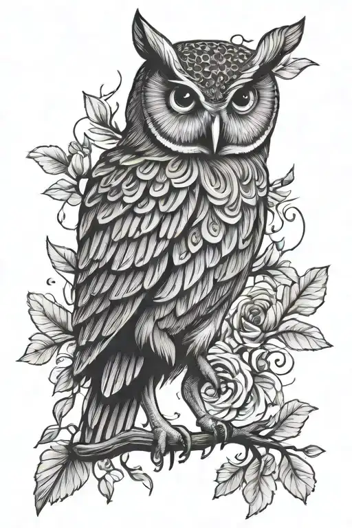 Owl And Heart