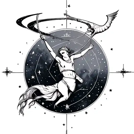 Orion Belt Wrapped Around With Sagittarius