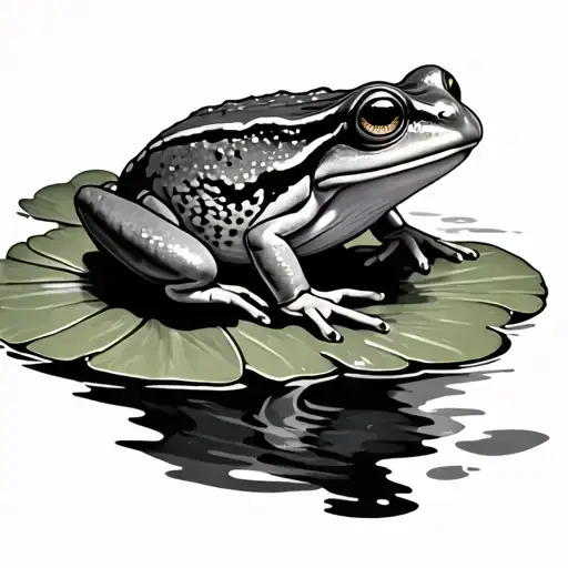 Frog On Lily Pad