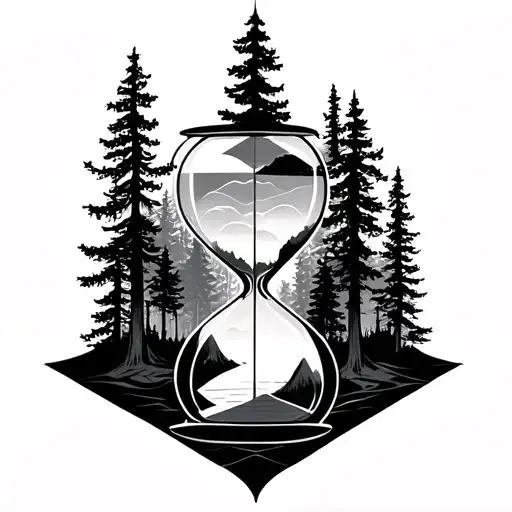 Forest In Hourglass Geometric