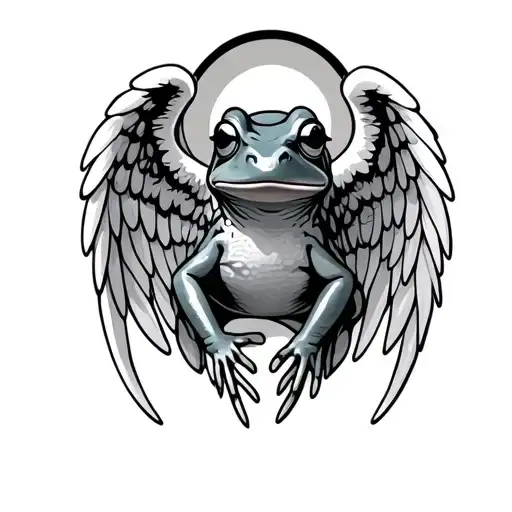 Frog With Angel Wings