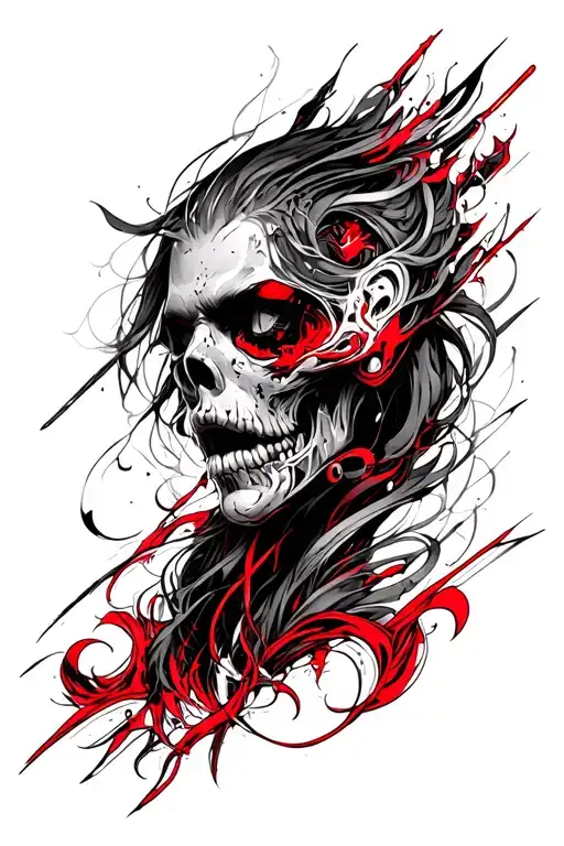 Cybersigilism Red And Black For Tricep To Forearm