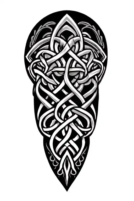 Celtic Theme Leg Sleeve