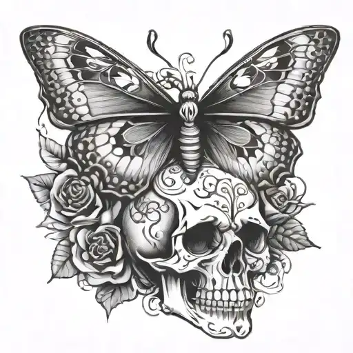 Butterfly Skull