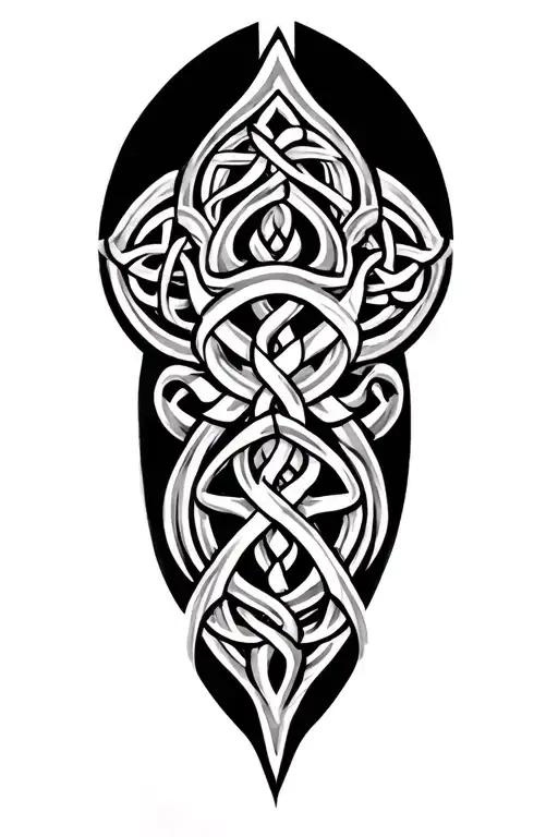 Celtic Theme Leg Sleeve