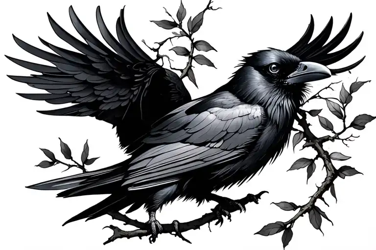 Raven & Branch Intertwined