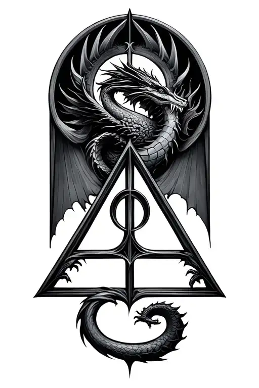 Deathly Hallows Symbol Basilisk Triangle