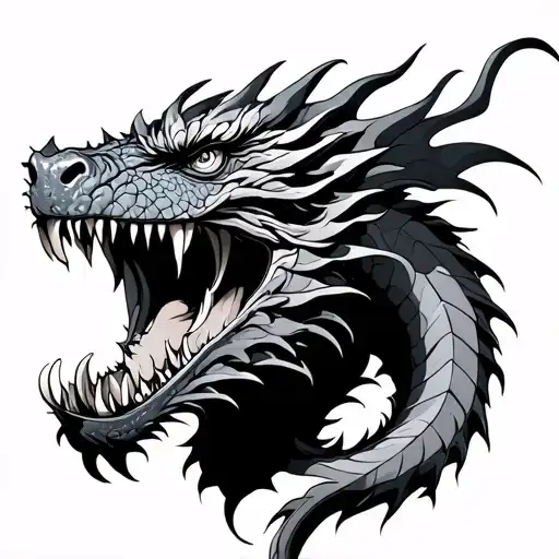 Dragon Sleeve Closed Mouth