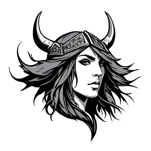 Femme Viking Symbol