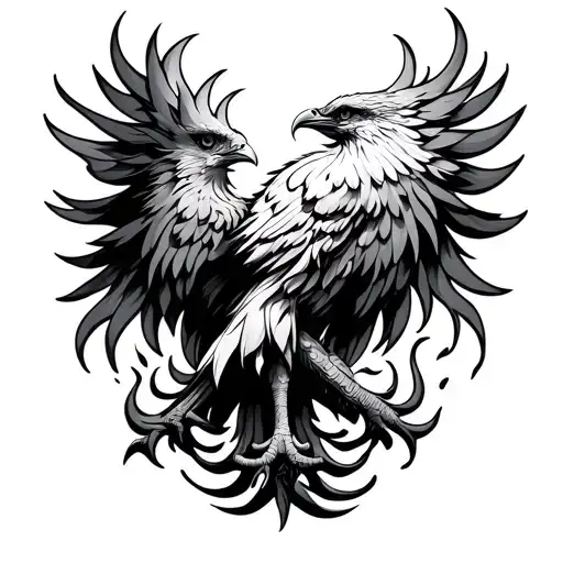 Phoenix With Stay Strong As Flames