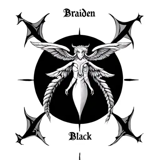 Gemini Zodiac Sign With The Name Braiden