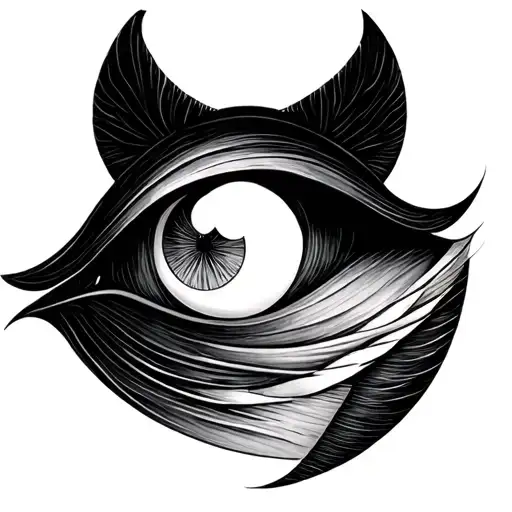 Minimalist Third Eye Symbol Integrated