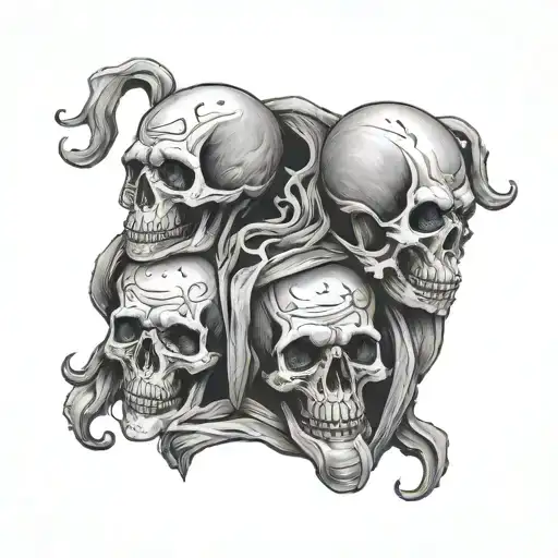 See No Evil Speak No Evil Hear No Evil Skulls