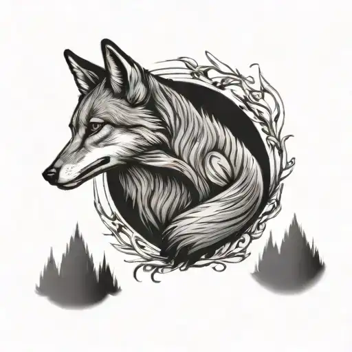 Fox And Wolf Howling