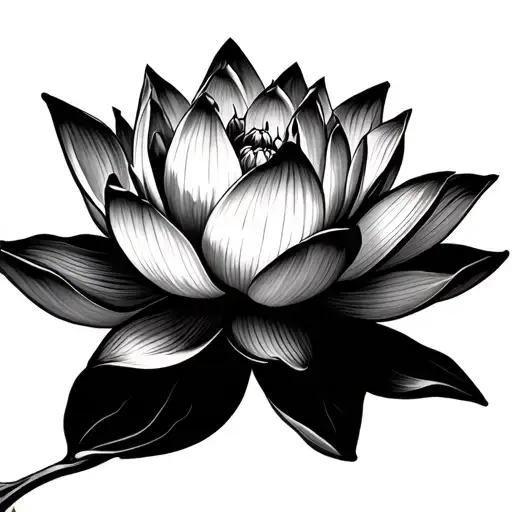 Lotus Flower Blooming For Men
