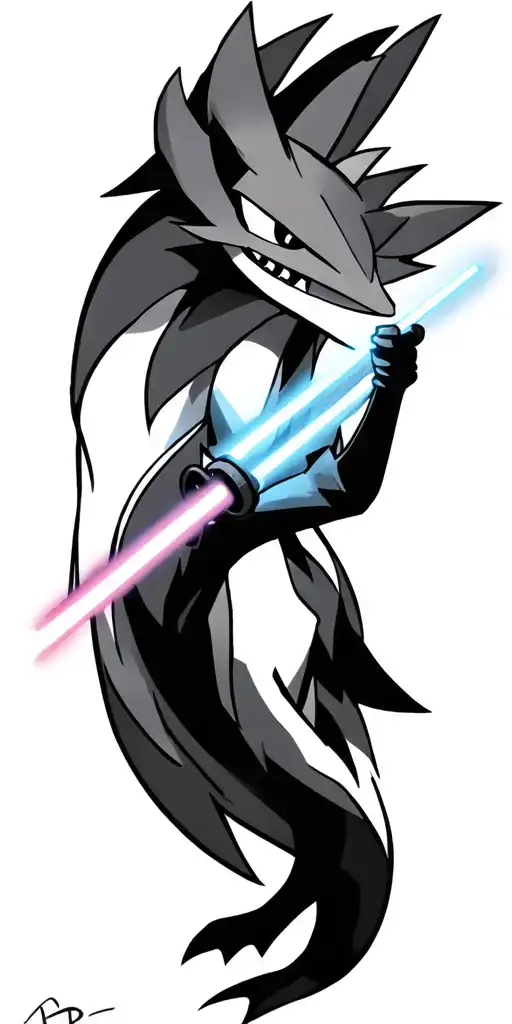 Typhlosion With Lightsaber