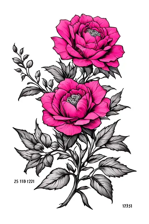 Pink In 1 Line Without Filling With Dates 25 18 17 17 21