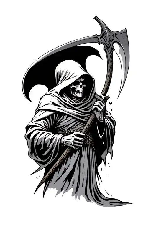 Grim Reaper With Scythe