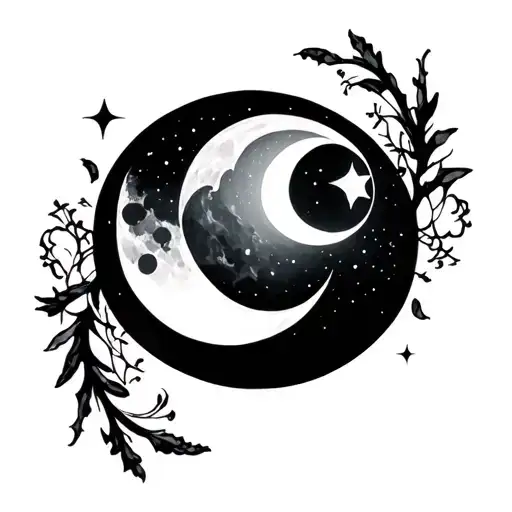 Moonlight Crescent Moon