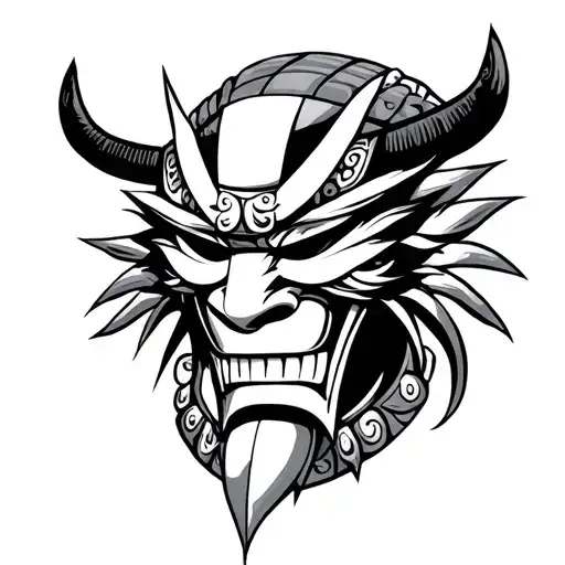 Samurai Oni Mask