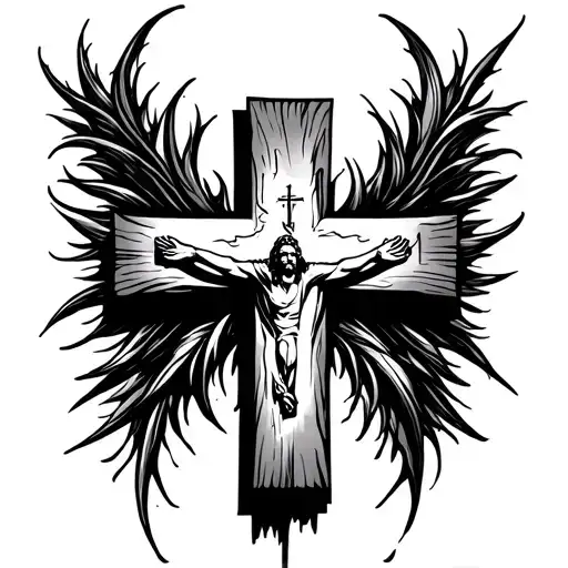 Cross Writing Jesus And The Way And Life