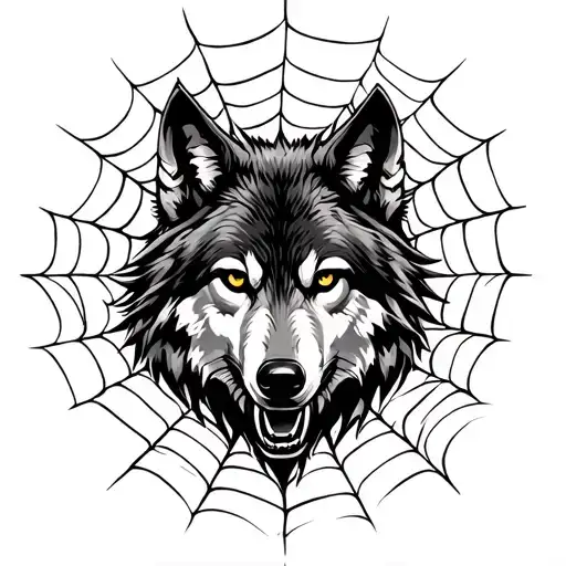 Wolf And Spider Webs